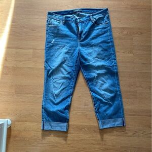 Liverpool Jeans Company Women's Blue Ankle Jeans